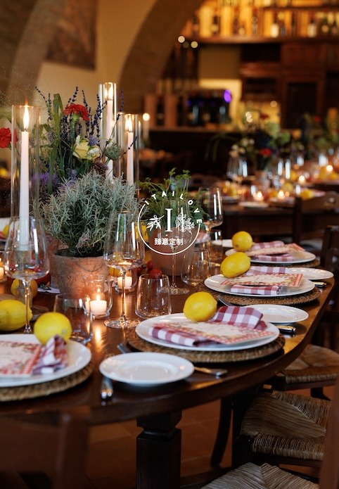 Tuscan castle wedding Castello Banfi Itailove welcome dinner 6