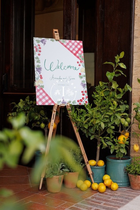 Tuscan castle wedding Castello Banfi Itailove welcome dinner 7